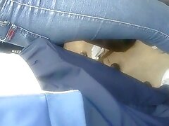 Fatty ama una polla gorda mamada en el baño profunda